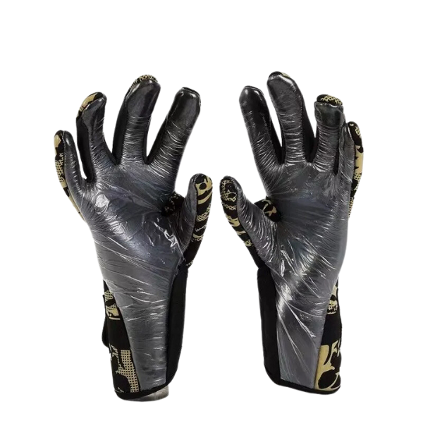 Luva de Goleiro Reusch Preta e Amarela