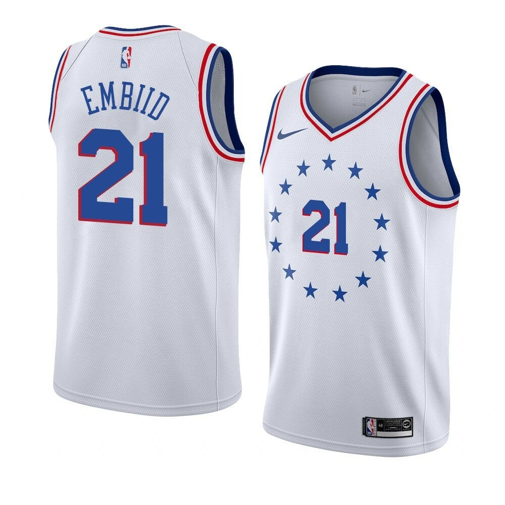 Regata Philadelphia 76ers - Earned Edition 2019/20 Branca