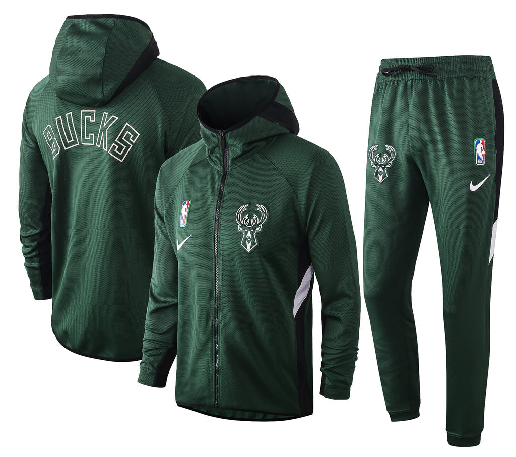 Conjunto Agasalho - Nike Thermaflex Showtime - Milwaulkee Bucks