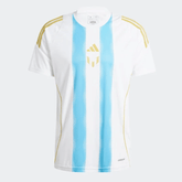 Camisa Adidas X Messi “Spark Gen10s” 2024/25 Torcedor Masculino - Branco/Azul Celeste