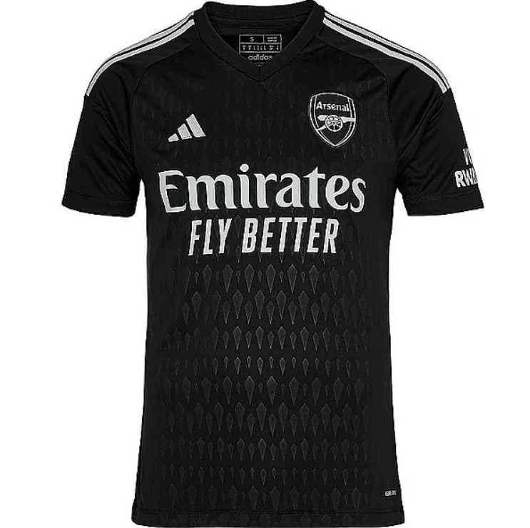 Camisa Arsenal  2023 / 2024 Goleiro Preta