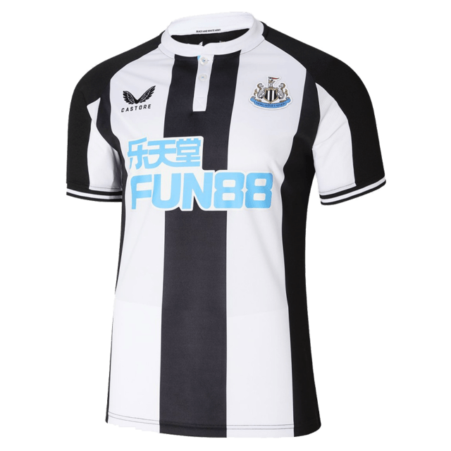 Camisa Newcastle United I 21/22 Castore - Preto e Branco
