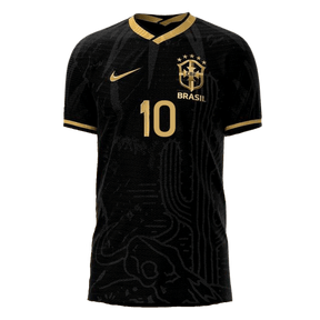 Camisa Seleção Brasil Fourth 2022 Nike - Preto - Conceito Nordeste