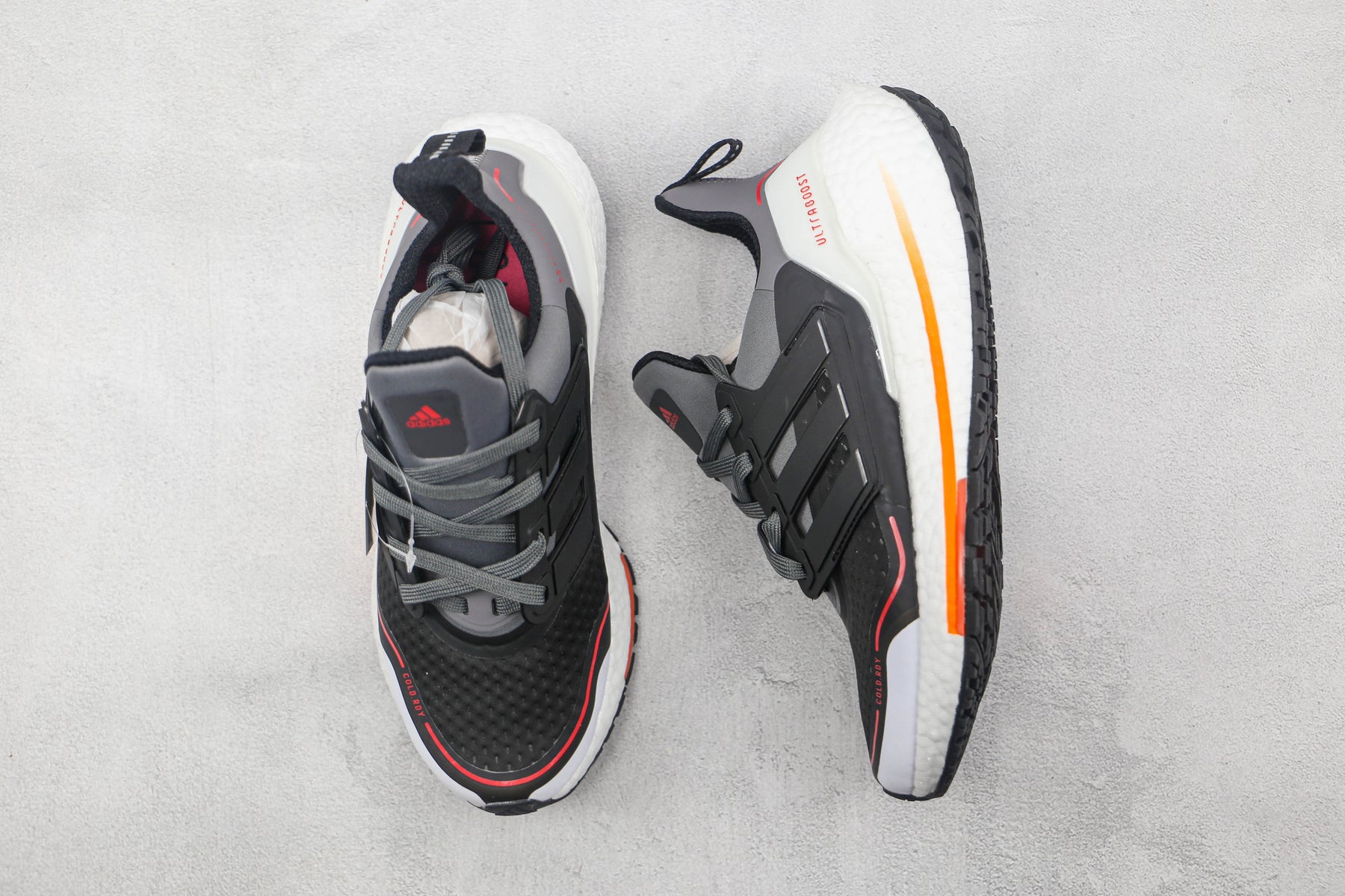 Tênis Adidas Ultra Boost 21 Black Orange Trim