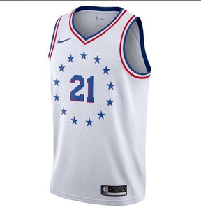 Regata Philadelphia 76ers - Earned Edition 2019/20 Branca